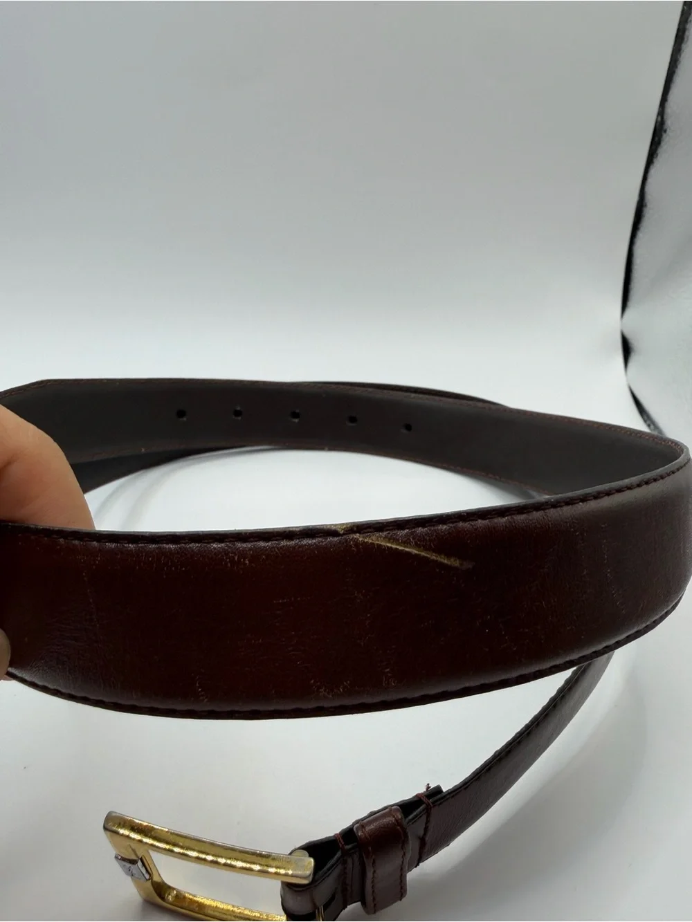 Yves Saint Laurent Vintage Belt size 38 gold buckle